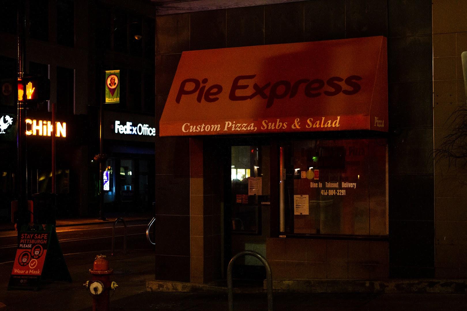 Pie Express Menu